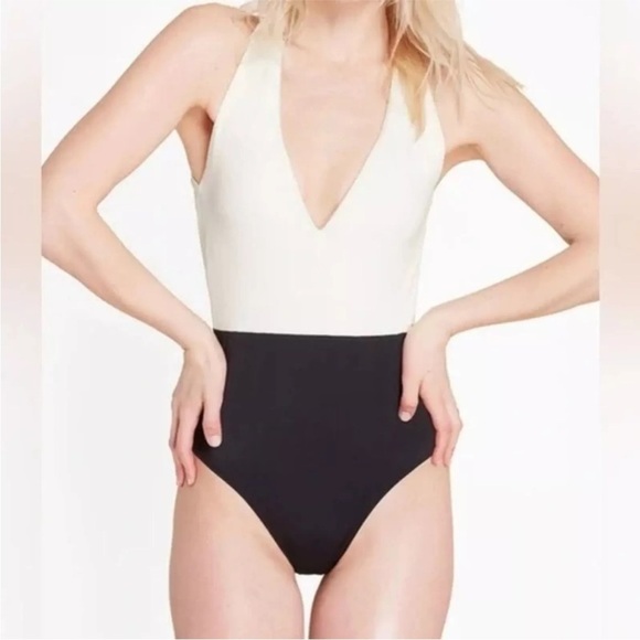 Summersalt The Deep Dive Swimsuit In Sea Urchin and White Sand. Size 14. NWT. - Picture 2 of 12